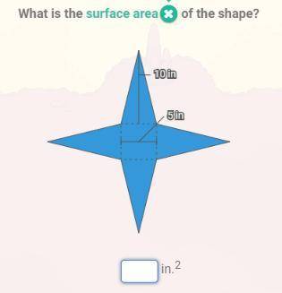 What is the surface area of this unknown shape?