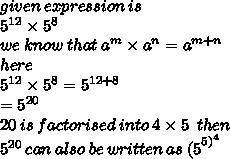 Which expressions are equivalent to 
5
12
⋅
5
8