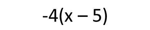 Simplify the expression below