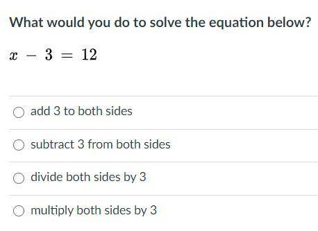 What would you do to solve the following question?