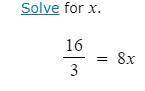 Solve for the variable