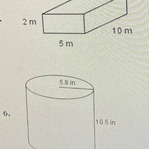 Find the (a) the volume and (b) the surface area of each