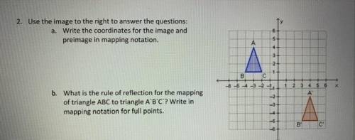 Help help help with geo!

Use the image to the right to answer the questions:a. Write the coordina