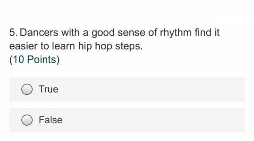 Dancers with a good sense of rhythm find it easier to learn hip hop steps.(dance class)