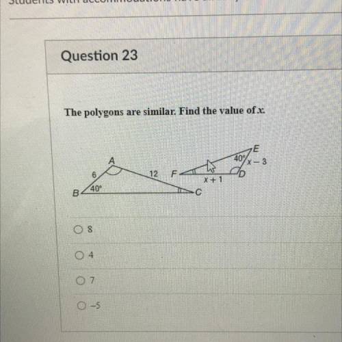 Find the value of x 
PLEASE HELP