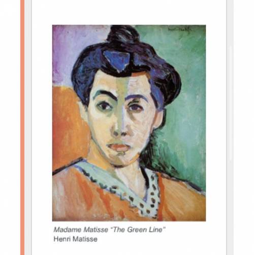 Which of the following conventions of Fauvism did Henri Matisse use in Madame Matisse The Green Li