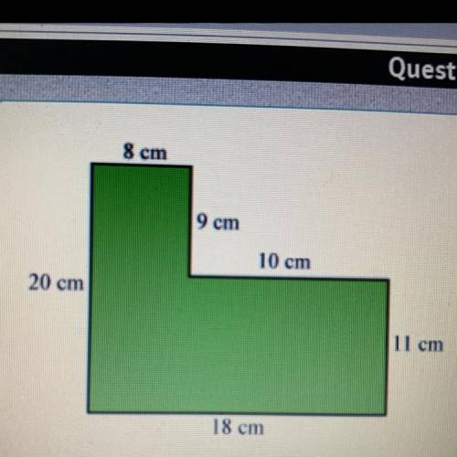 What is the area of the shape shown?