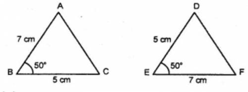 Given triangles are congruent. *
True
False
None of these