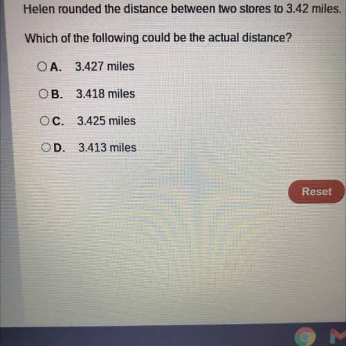 Which of the following could be the actual distance?