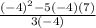 \frac{(-4)^2-5(-4)(7)}{3(-4)}
