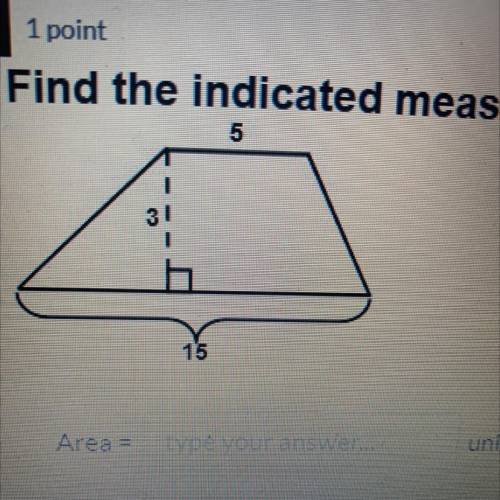 Area of a trapezoid please help
