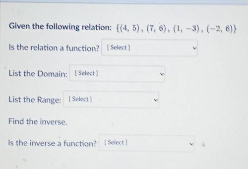 Is the relation a function?​