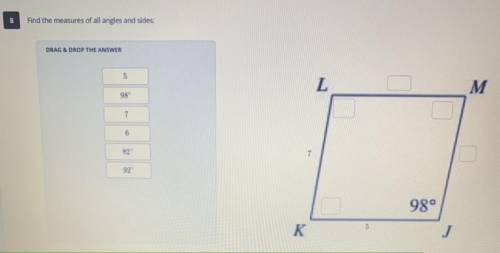 Find the measures of all angles and sides help
