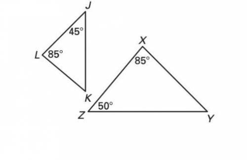 Are these triangles similar? (worth 25 points)