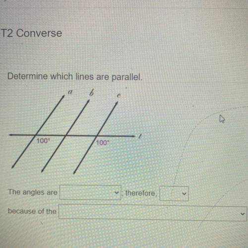 Determine which lines are parallel