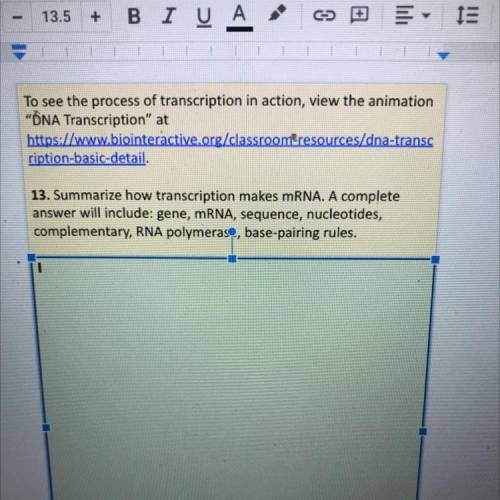 How transcription makes mRNA?
