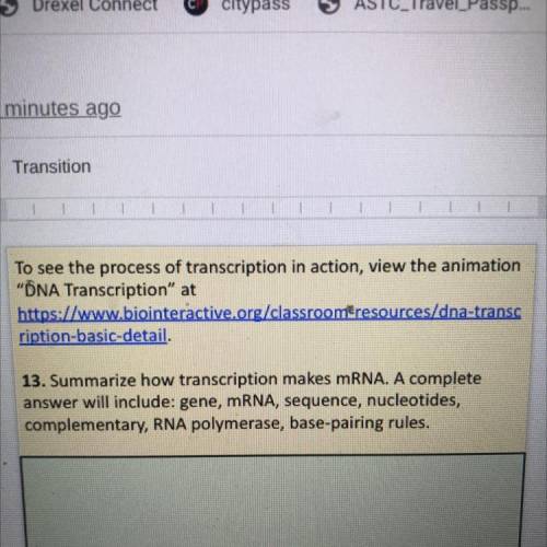 How transcription makes mRNA? 
PLS ANSWER I REALLY NEED TO PASS MY THIS CLASS