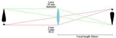 Is your friend's diagram correct? Support your answer using your knowledge of how a lens transmits