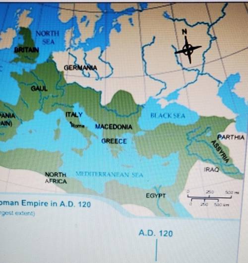 At the height of the Roman Empire, what was the distance between the farthest point of the empire a