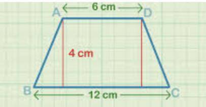 What is the area of this trapezoid?
18 cm²
24 cm²
30 cm²
36 cm²