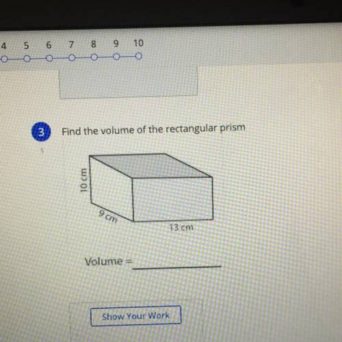 Find the volume of the rectangular prism-