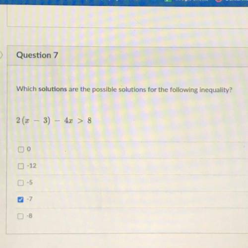 Multiple answers please help!!
