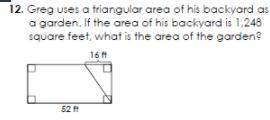 What is the area of the garden, Explain your answer