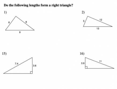 Do these form a right angle?