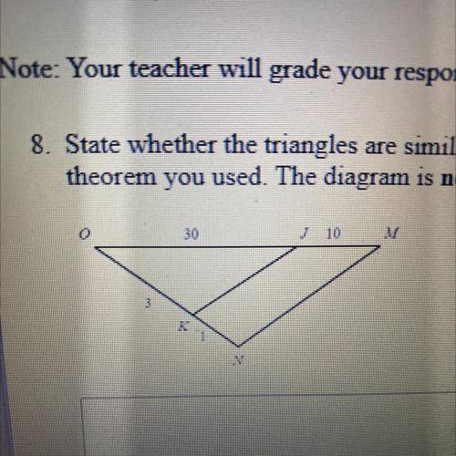 state whether the triangles are similar. if so, write a similarity statement and the postulate or t