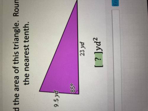 Find the area of this triangle. Round to the nearest tenth