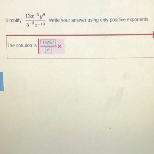 Simplify ... write your answer using only positive exponents...