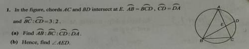 AB:BC:CD:DA=5:3:2:2.Find angle AED​