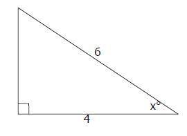 Find the value of x and round angles to the nearest whole degree