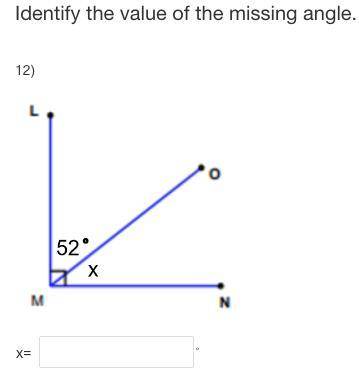 Identify The missing angle
Can you show ur work how u did it?