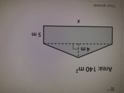 Solve for x in this irregular shape.