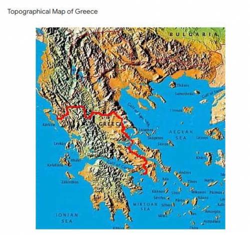 Using the map of Greece, answer the following question: How did the ancient Greeks make a living? *