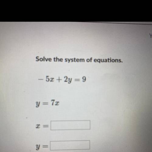 Solve system of equations