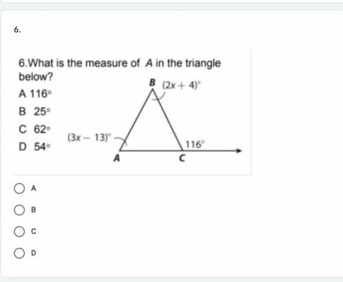 Hey besties first to answer gets brainliest bc i forgot how to calculate triangles