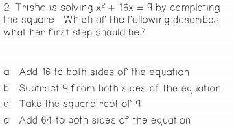 Help with the following complete the square equation...