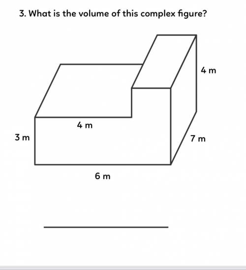 What is the volume of this complex figure?