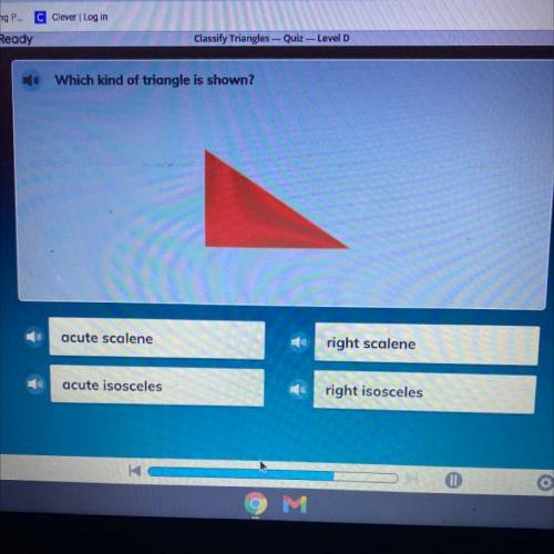 What kind of triangle is shown?
I’m sorry for the blurry picture but please help