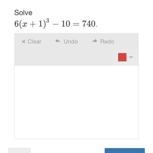 Solve 6(x+1)3−10=740