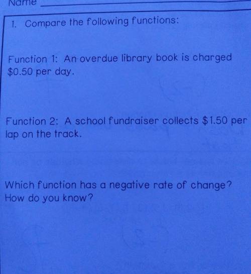 Compare the following functions​