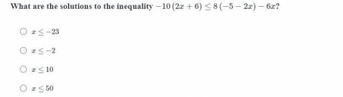 What are the solutions to the inequality