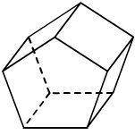 How many edges and vertices does the figure shown have?

A. 15 edges and 5 vertices
B. 15 edges an