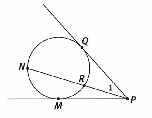 If the measure of arc MN = 117° and the measure of arc MR = 56°, find m∠MPN.