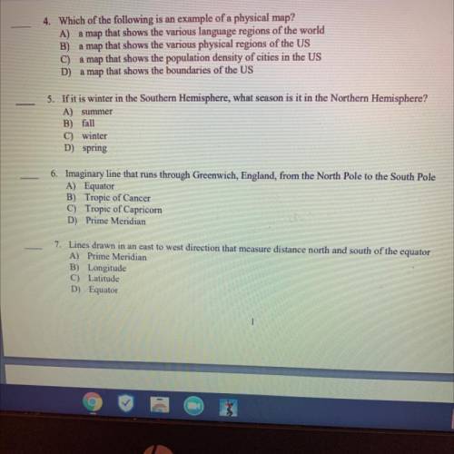 Help me with 4 , 5 , 6, and 7 pleaseeee
