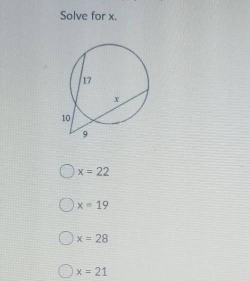 Solve for x. plz need help​