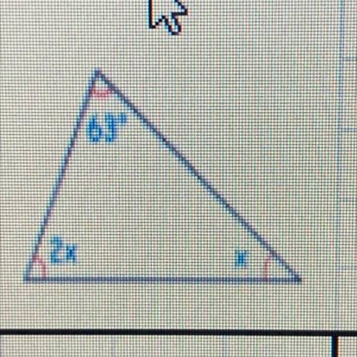 Shown is a triangle.

The three angles add up to give 180°
(a) Write down an equation for this inf