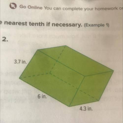 Find the surface area of the prism. Round to the nearest tenth if necessary